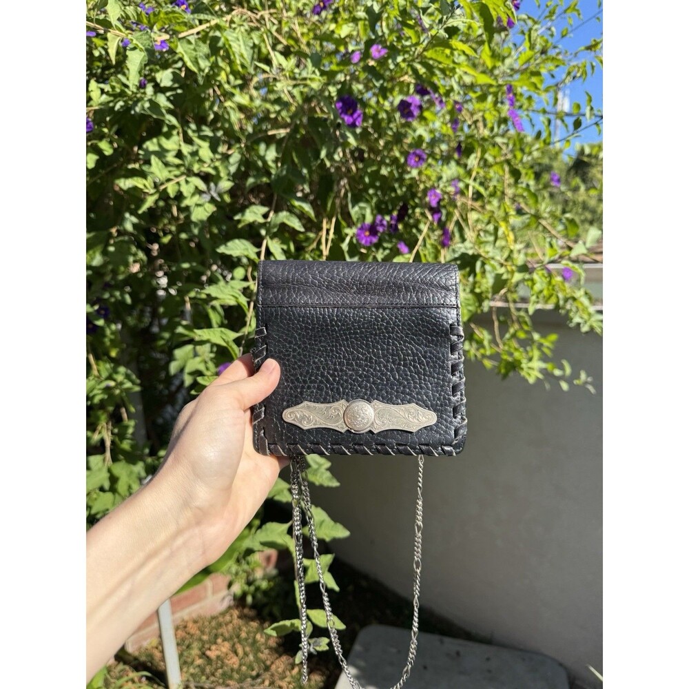 Al Beres Vintage Crossbody Purse Embossed Leather Western